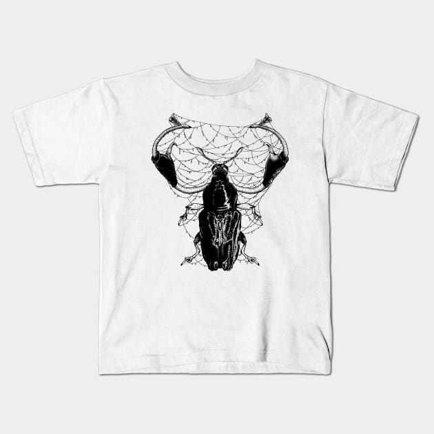 Metal beetle Kids T-Shirt by ArtbyGraves